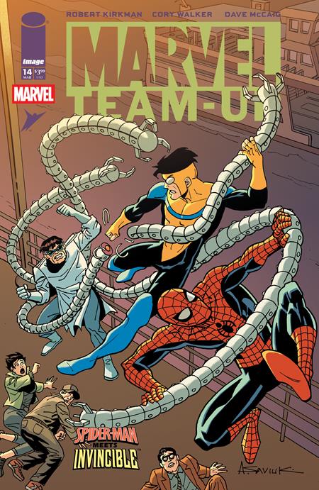 Marvel Team-Up #14 - Spider-Man meets Invincible - Facsimile 2026 - Alex Saviuk Variant (Pre-Sale) C06-P10