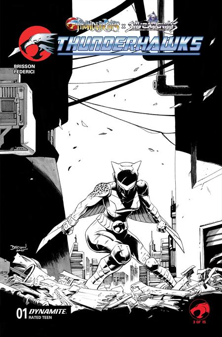 Thundercats / Silverhawks: Thunderhawks #1 - Declan Shalvey 1:10 Virgin Variant (Pre-Sale) C12-P16