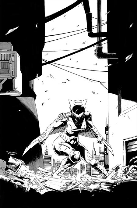 Thundercats / Silverhawks: Thunderhawks #1 - Declan Shalvey 1:25 line Art Virgin Variant (Pre-Sale) C12-P16