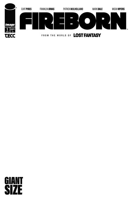 Fireborn #1 - Blank Sketch Variant (Closed)