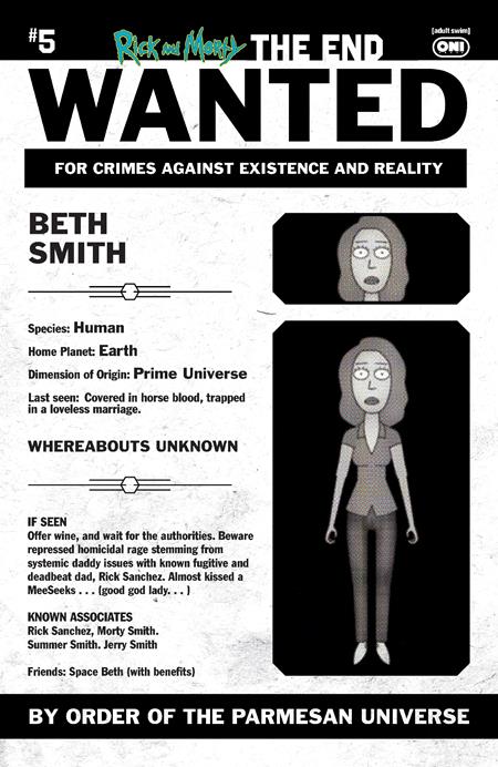 Rick and Morty: The End #5 (of 6) - Phil Murphy 1:10 Most Wanted Variant (Pre-Sale) C11-P14