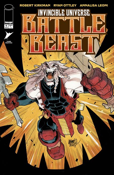 Battle Beast #6 "Invincible Universe" - David Lafuente 3rd Printing Variant (Closed)