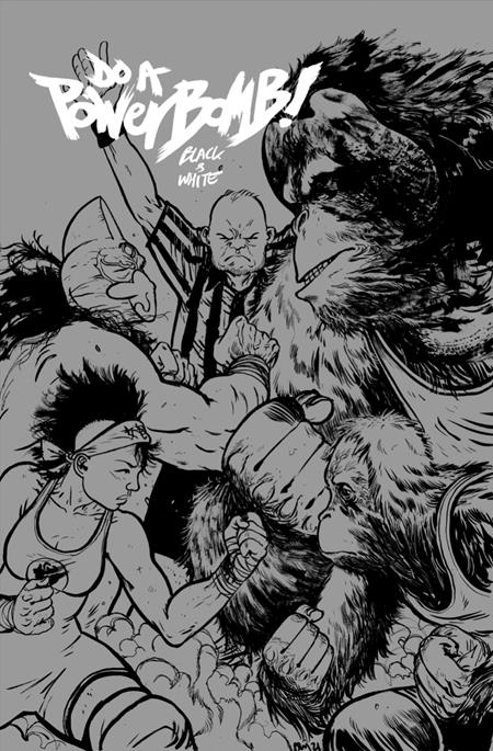 Do a Powerbomb: Black & White #2 - Daniel Warren Johnson Orangutan Variant (Closed) R2635