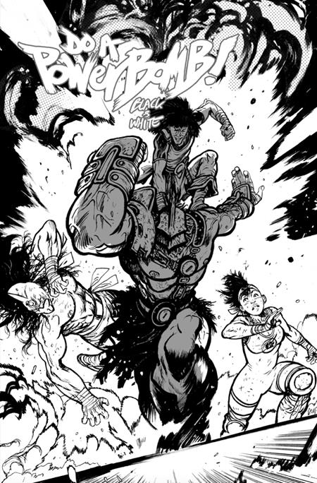 Do a Powerbomb: Black & White #2 - Daniel Warren Johnson Action Variant (Closed) R2635