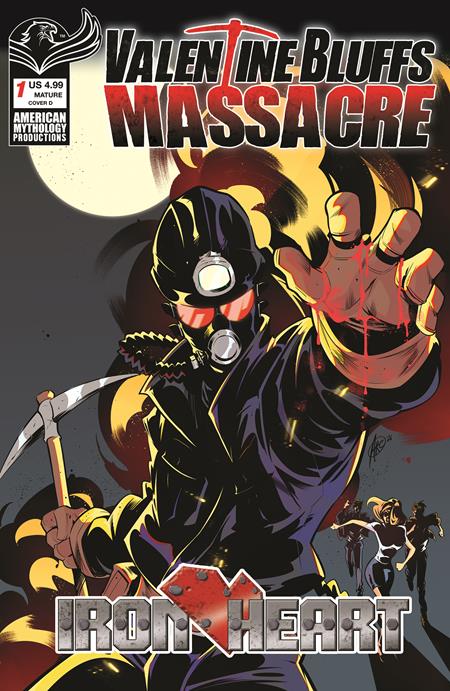 🔞 Valentine Bluffs Massacre: Iron Heart #1 - American Mythology - Andrea Arcari Variant (Closed) R2635
