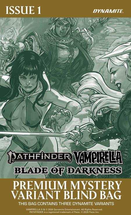 Pathfinder / Vampirella: Blade of Darkness #1 - Dynamite - Premium Mystery Blind Bag (Pre-Order) C40-P43