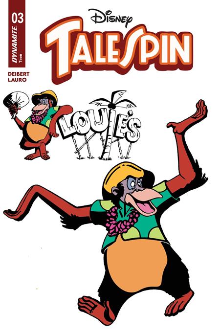 Talespin #3 - Disney / Dynamite - Louie Character Design Var (Pre-Order) C39-P42