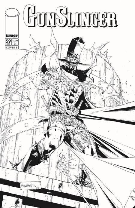 Gunslinger #59 - Spawn Universe - Carlo Barberi B&W Var (Pre-Order) C39-P42