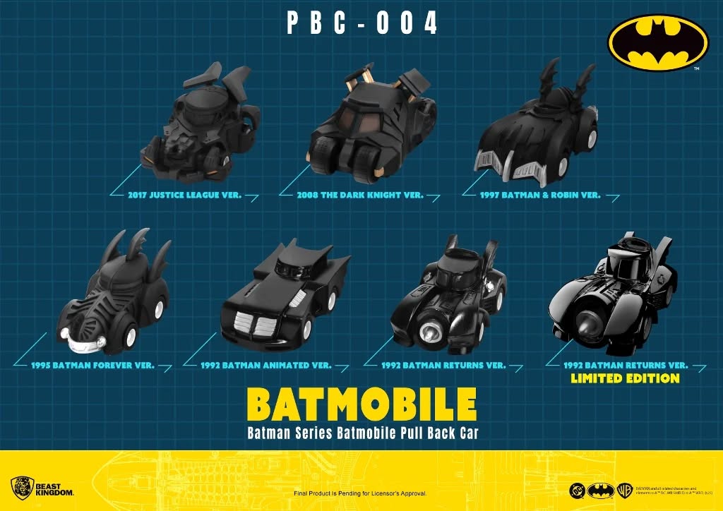 Batman: Batmobile • Pull Back Cars • 1pc Blind Box (Pre-Sale) C51-P09