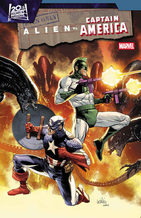 Alien Vs. Captain America #3 - Leinil Yu Main Cover (Back-Issue)