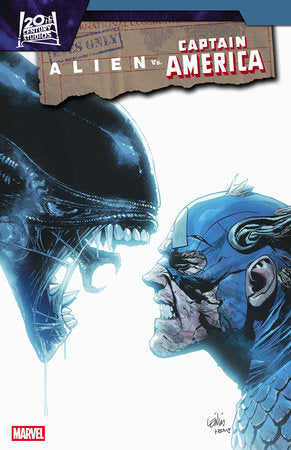Alien Vs. Captain America #4 - Leinil Yu Main Cover (Released)