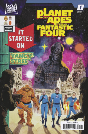 Planet of the Apes Vs. Fantastic Four #1 - German Peralta Variant (Back-Issue)