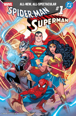 Spider-Man / Superman #1 - Russell Dauterman Lady Thor + Wonder Woman Variant (Pre-Sale) C10-P16