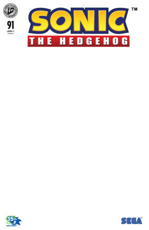 Sonic the Hedgehog #91 - IDW - Blank Sketch Var (Pre-Order) C38-P43