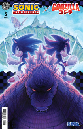 Sonic the Hedgehog x Godzilla #3 - Natalie Haines 1:15 Var (Pre-Order) C36-P41