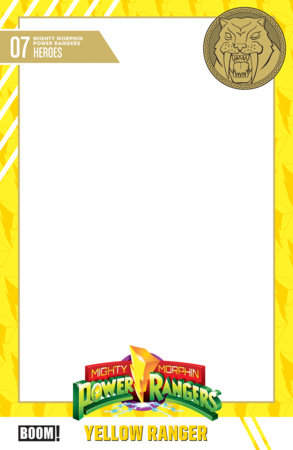 Mighty Morphin Power Rangers #7 - Vol 3 - Boom! | Blank Sketch Trading Card Var (Pre-Order) C47-P52