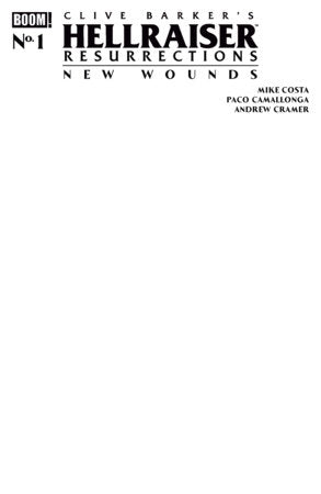 🔞 Hellraiser: Resurrections - New Wounds #1 - Blank Sketch Variant (Closed) R2635