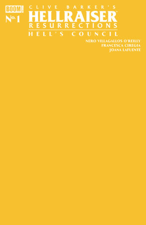 🔞 Hellraiser: Resurrections - Hell's Council #1 - Blank Sketch Yellow Var (Closed) R2638