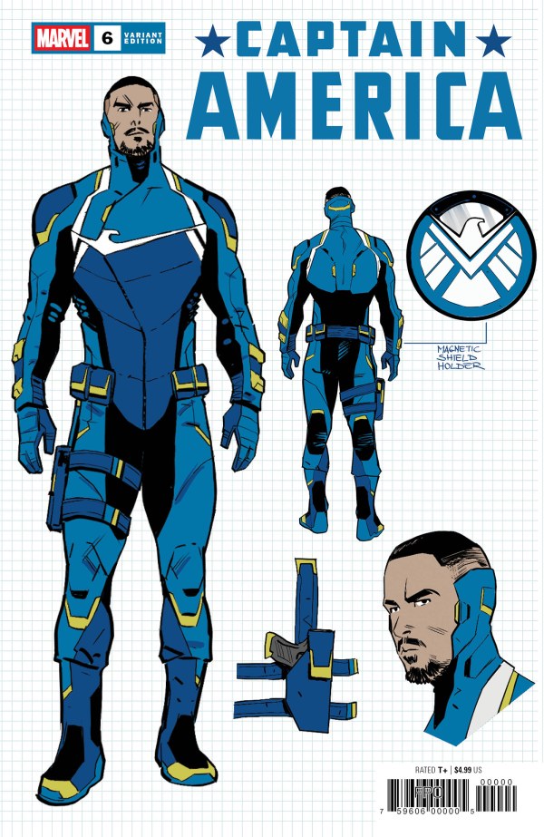 Captain America #6 - Legacy #777 (VF) | Valerio Schiti 1:10 Design Var (Released) R2600/36