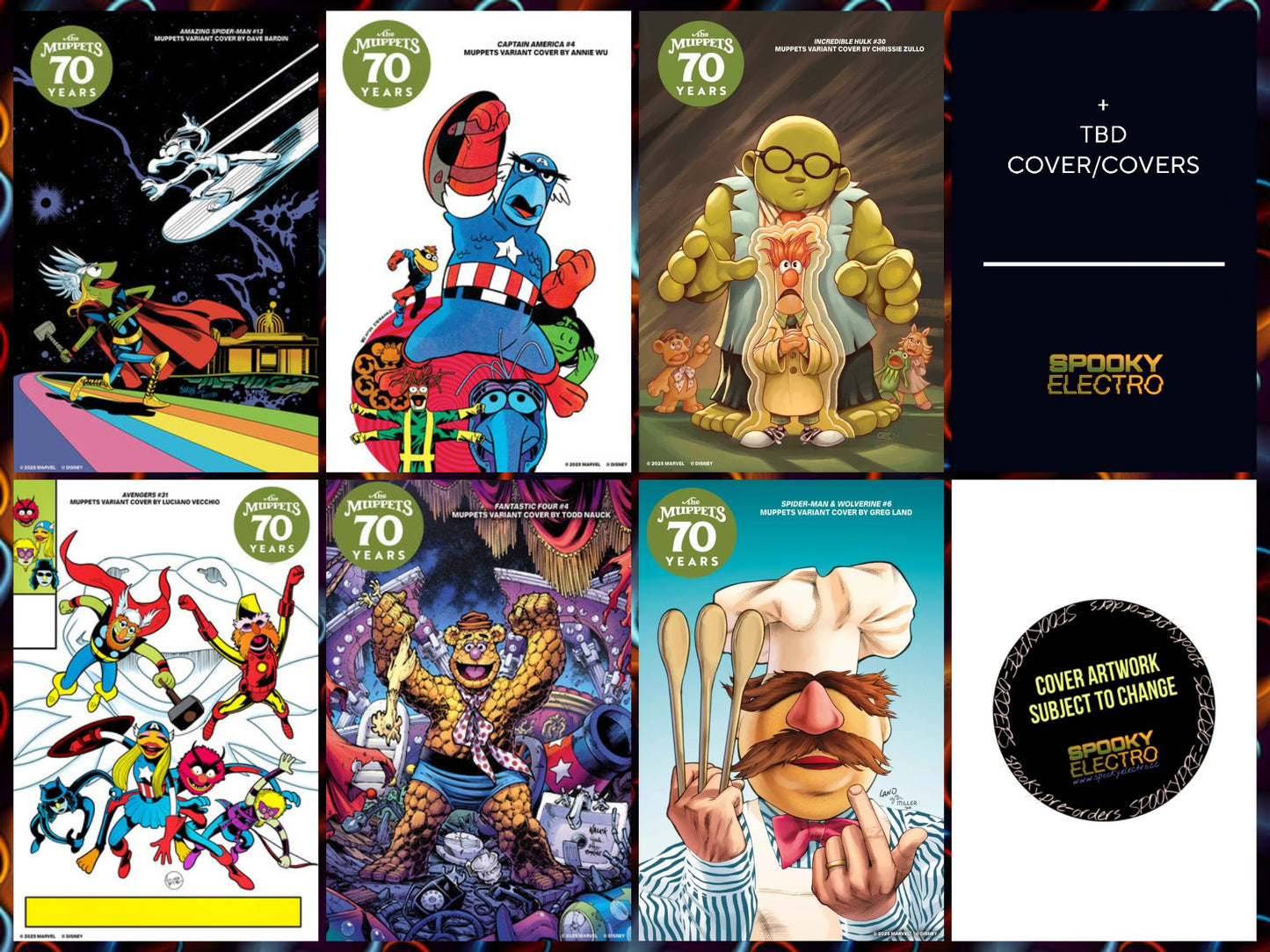 Muppets 70th Anniversary | Marvel Homage Covers Collection | (Pre-Sale)