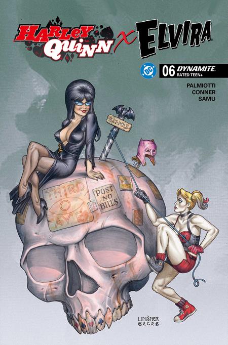 Harley Quinn x Elvira #6 - Joseph Michael Linsner Variant (Closed)