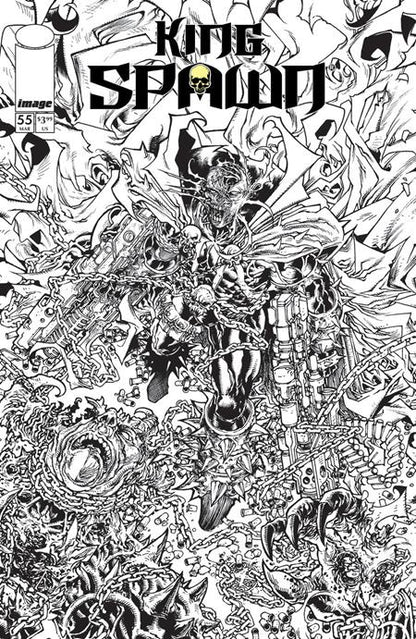 King Spawn #55 - Harvey Tolibao B+W Variant (Closed)