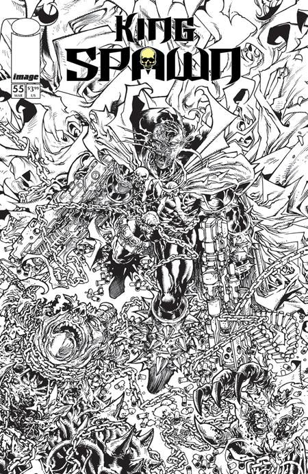 King Spawn #55 - Harvey Tolibao B+W Variant (Closed)