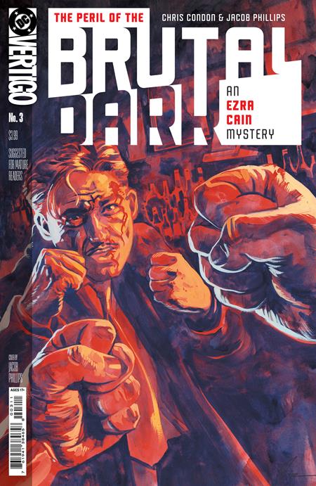 🔞 Peril of the Brutal Dark: An Ezra Cain Mystery #3 "of 6" - Jacob Phillips Main Cover (Closed) P16