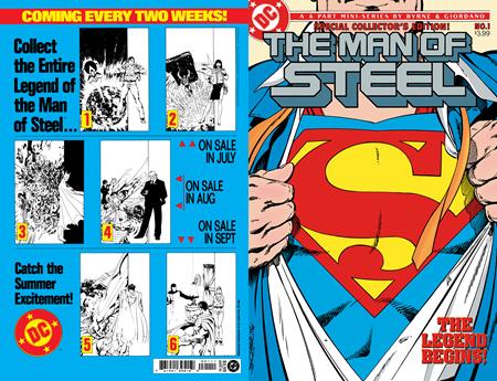 Man of Steel #1 - Facsimile 2026 Edition - John Byrne Main Cover (Closed)