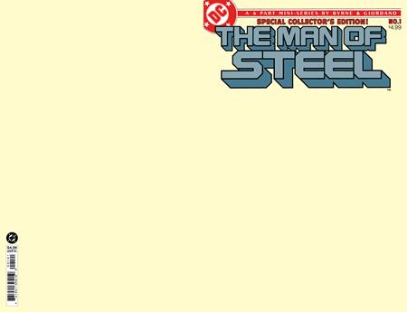 Man of Steel #1 - Facsimile 2026 Edition - Blank Variant (Closed)