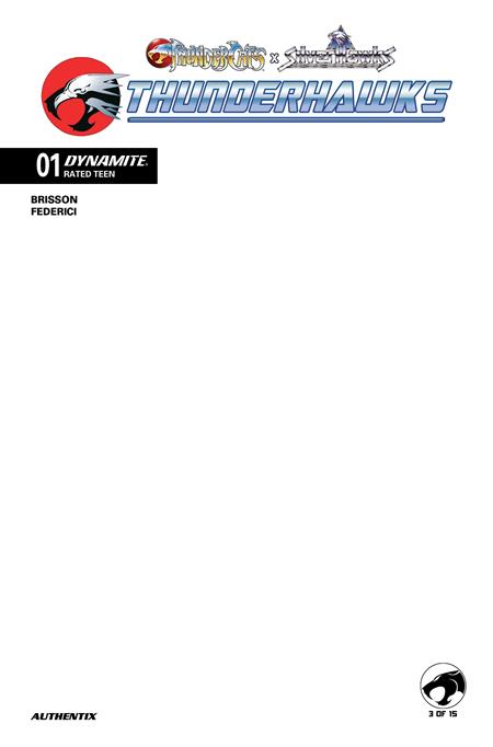 Thundercats / Silverhawks: Thunderhawks #1 - Blank Authentix Variant (Closed) P16