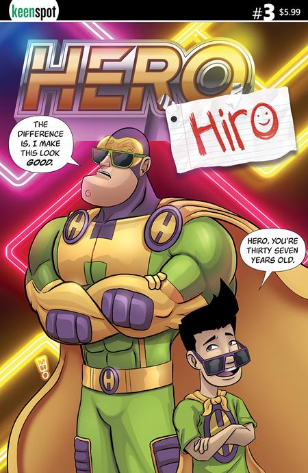 Hero Hiro #3 - Michael Adams Main Cover (Closed)
