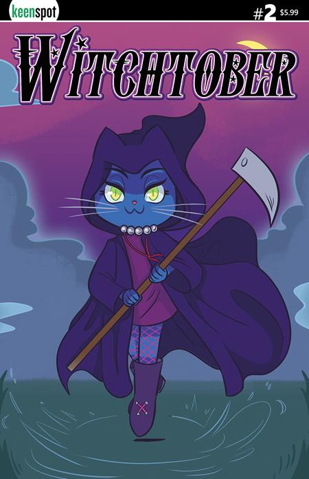 Witchtober #2 - Renata Garcia Grim Reaper Kitty Main Cover (Closed)