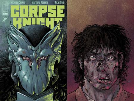 Corpse Knight #1 - Matthew Roberts Die Cut Helmet Variant (Back-Issue)