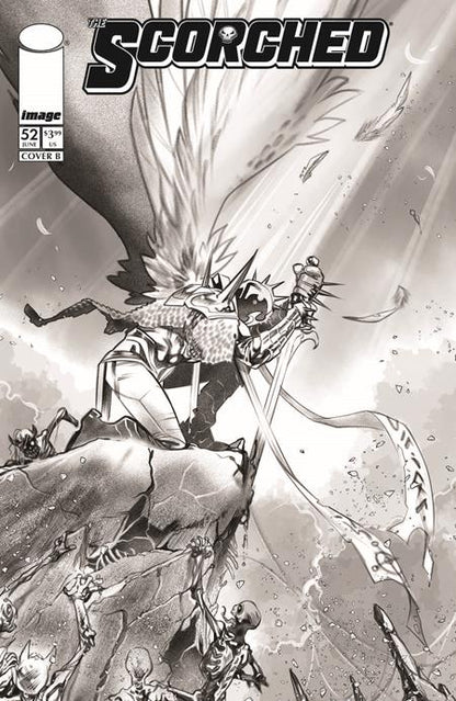 Scorched #52 - Spawn Universe - Ig Guara B+W Variant (Pre-Sale) C22-P25
