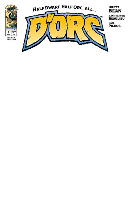 D'orc #1 - Dorc - Blank Sketch 4th Printing Variant (Released)