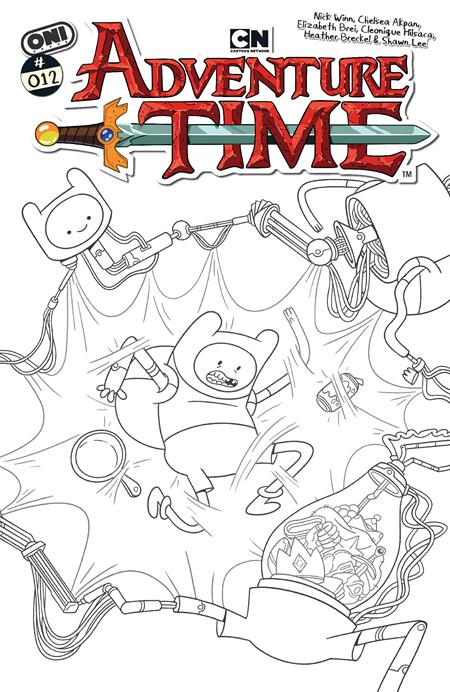 Adventure Time (2025) #12 - Nick Winn 1:20 B+w Variant (Pre-Sale) C13-P16