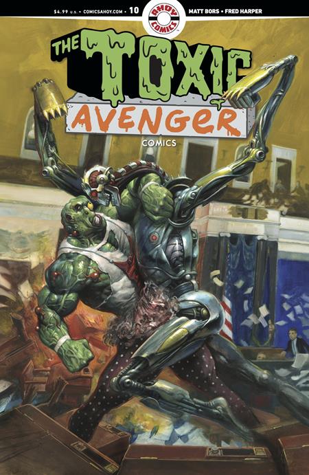 🔞 Toxic Avenger Comics #10 - Fred Harper Main Cover (Pre-Sale) C22-P26