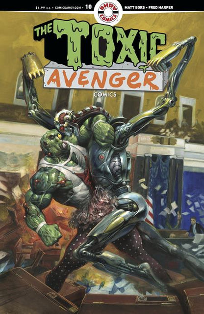 🔞 Toxic Avenger Comics #10 - Fred Harper Main Cover (Pre-Sale) C22-P26