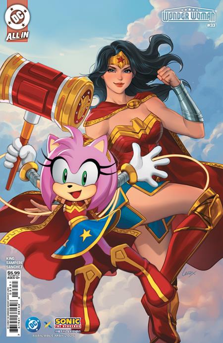 Wonder Woman #33 - Lesley Leirix Li DC x Sonic Variant (Closed)