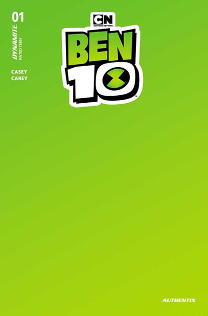 Ben 10 #1 - 2026 - Authentix Green Blank Sketch Variant (Released)