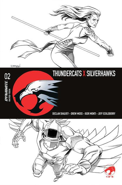 Thundercats x Silverhawks #2 - Declan Shalvey Line Art Variant (Released)