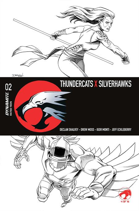 Thundercats x Silverhawks #2 - Declan Shalvey Line Art Variant (Released)