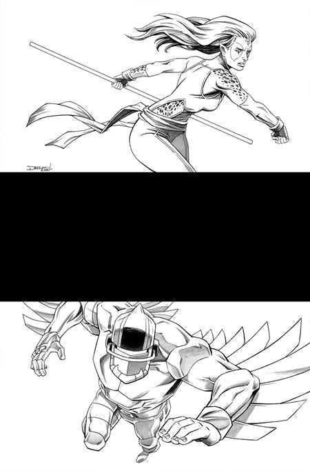 Thundercats x Silverhawks #2 - Declan Shalvey 1:7 Line Art Virgin Variant (Released)