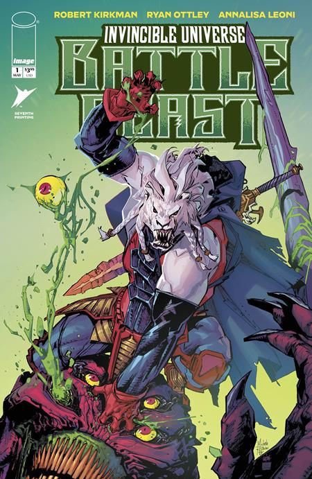 Battle Beast #1 "Invincible Universe" - Rubini, Vattani 7th Printing Variant (Closed)