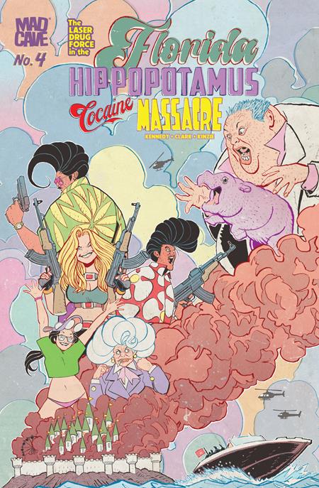 🔞 Florida Hippopotamus Cocaine Massacre #4 - James Edward Clark Main Cover (Closed)