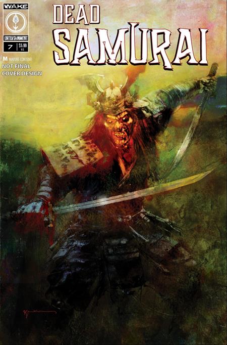 🔞 Dead Samurai #7 - Bill Sienkiewicz Main Cover (Closed)