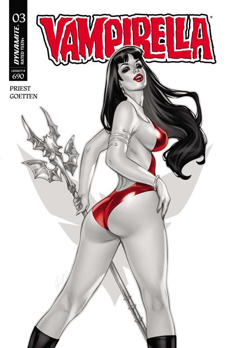 Vampirella #3 - Legacy #690 - Elias Chatzoudis 1:7 B&W Variant (Closed)