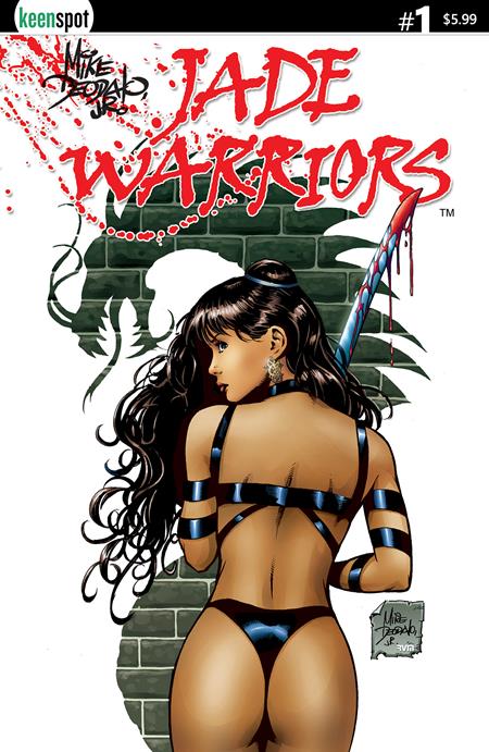 Jade Warriors #1 - Mike Deodato Bloody Sword Main Cover (Closed)