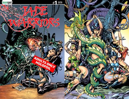 🔞 Jade Warriors #1 - Mike Deodato NSFW Holo-Foil Flip Variant (Closed)